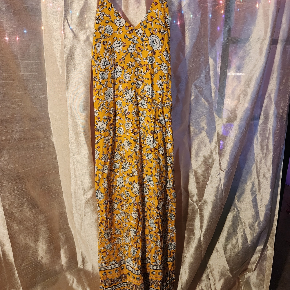 Old Navy Yellow Floral Dress